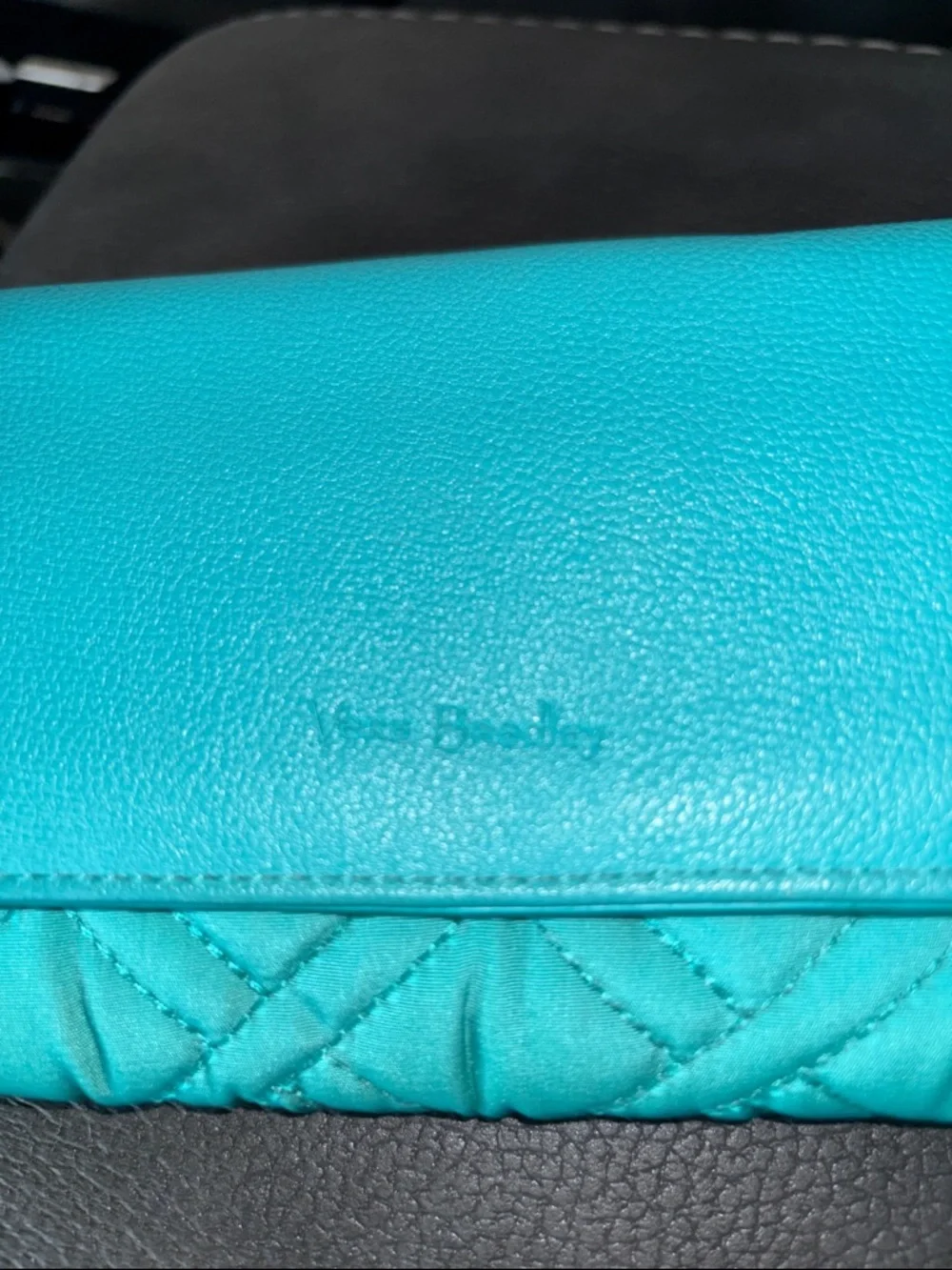 Vera Bradley RFID Audrey Wallet Turquoise Sea Pattern - Picture 5 of 5